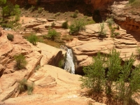 Climbing above the Falls